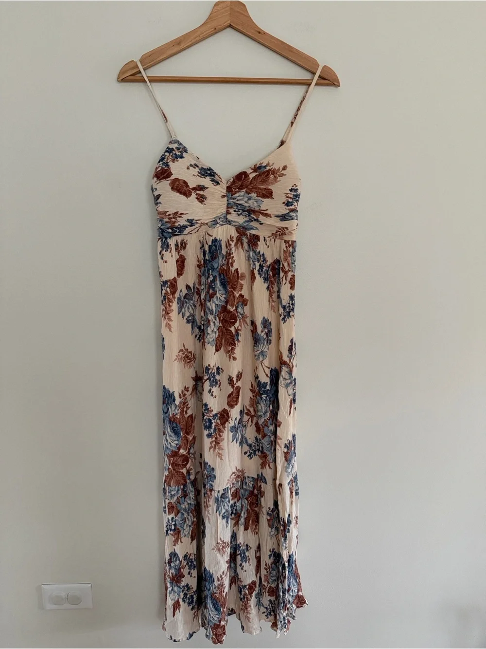 Abercrombie & Fitch Floral Smocked Maxi Dress Small Petite